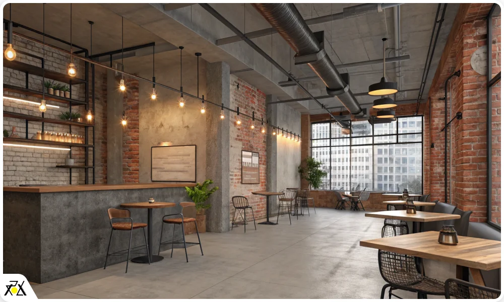 طراحی دیوار کافه